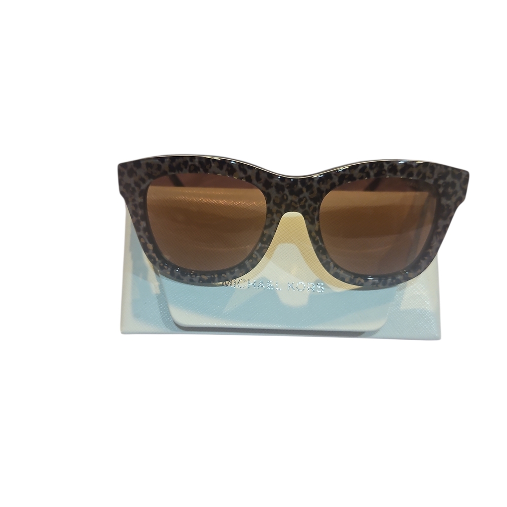 Michael Kors Woman Empire Square 2193U Authentic Leopard Print Sunglasses - Picture 12 of 13